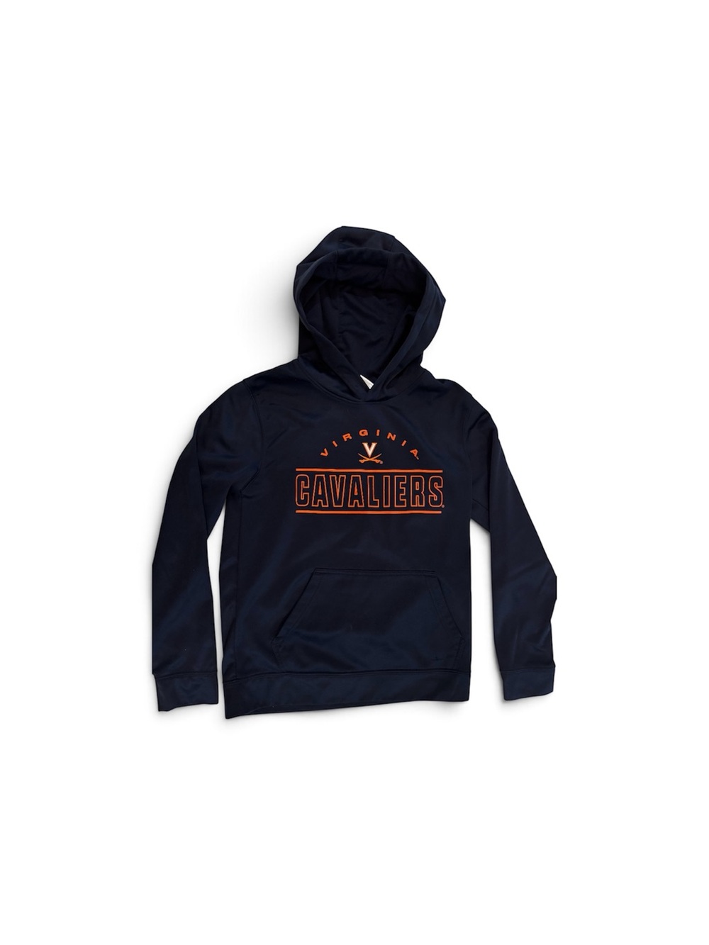 Virginia Cavaliers Kids Navy Hoodie with Orange Logo